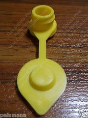 YELLOW VENT CAP Superior Air Breather Caps w/ Retaining Lip for PLASTIC GAS CANS