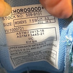 Thorogood AST Low Womens 7.5W Light Blue Composite Toe Work Shoe 509-9101 NEW