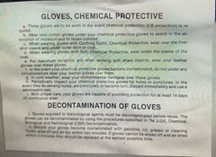 Lot of 5 Brunswick Corp Chemical Protective Glove Type 1 8415-01-033-3517 Small