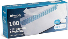 #10 Security Self Seal Envelopes – 500 Qty |No Window, Enveguard, 4⅛ X 9½”, Whit