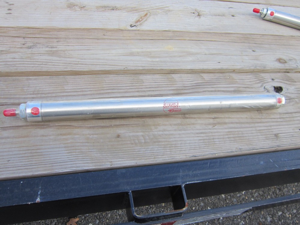 New Bimba Stainless Air Cylinder, 1719-DX, Double Acting, 1.5″ Bore x 19″ Stroke