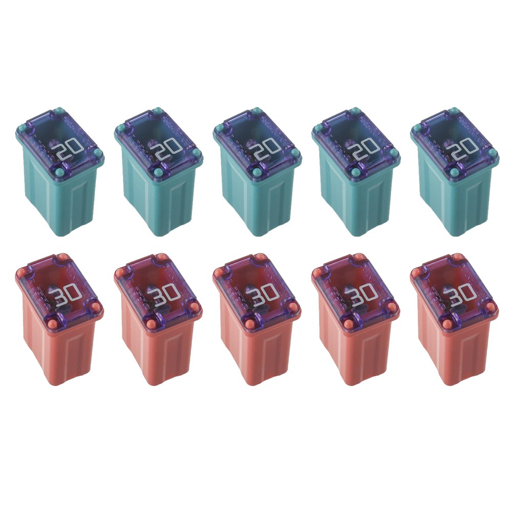10PCS Micro Cartridge Fuses FMM M-Case Female Fuse For Car Truck SUV – 20A 30A