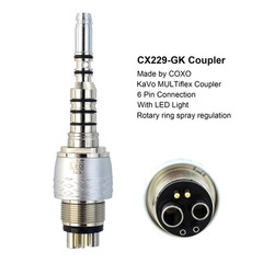 COXO Dental Surgical Handpiece 45° Angle KaVo MULTIflex Fiber Optic 4 Hole 6 Pin