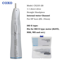 COXO Dental Straight Handpiece Slow Speed 1:1 Nose Cone Inner Water CX235-2B NSK