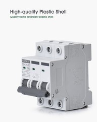 Thermal Magnetic Miniature Circuit Breaker 3 Pole – 63A, 480V AC Disconnect