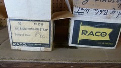 Lot of 93 – Raco 1336 Ridgid Push-On Strap 1 ½” Stamped Steel