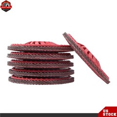 10 Pieces 4-1/2Inch × 7/8Inch 80 Grit T29 Ceramic Flap Sanding Disc 13300 RPM