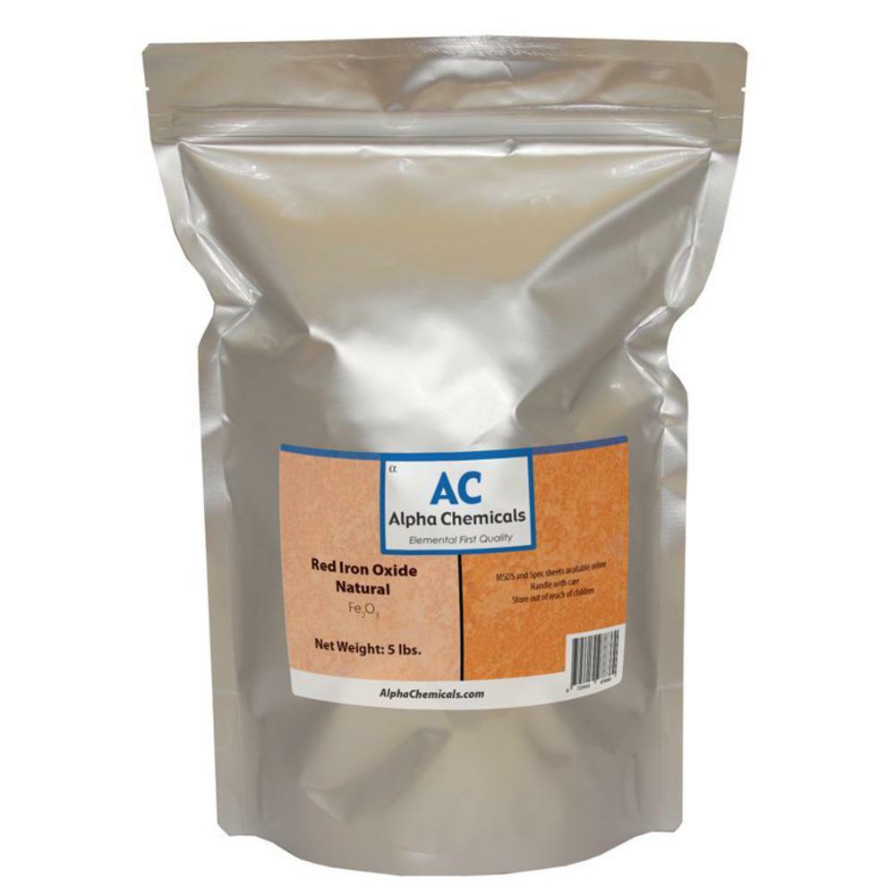 5 lb Red Iron Oxide – Fe2O3 – Natural Source