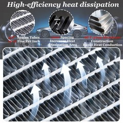 #209663B 24″ x 16″ Overall Size Universal Custom Full Aluminum Cooling Radiator