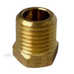 2 Pack 1/4″ Male x 1/8″ Female NPT Hex Reducer Bushing Adapter Pipe Fitting
