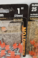2 Remington 58048 1″ Low Velocity Power Fasteners 25 pack 50 total concrete