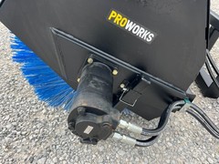 PROWORKS 72″ Hydraulic Angle Broom Skid Steer Attachment Half Poly Wire Brush