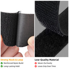 Heavy Duty Hook & Loop Tape, 10 Sets, Waterproof for Indoor & Outdoor 4 * 2 inch