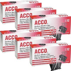 Acco Brands A7072050 Binder Clips, Medium, 72-Count