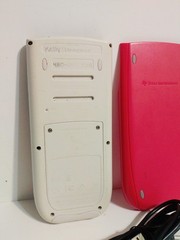 Texas Instruments TI-84 TI Plus C Silver Graphing Calculator Hot Pink w/ Charger