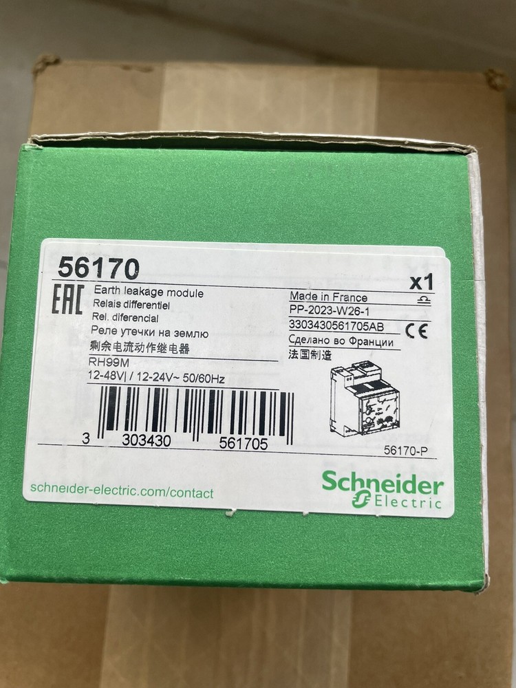 1x SCHNEIDER 56173 Earth Leakage Module RH99M
