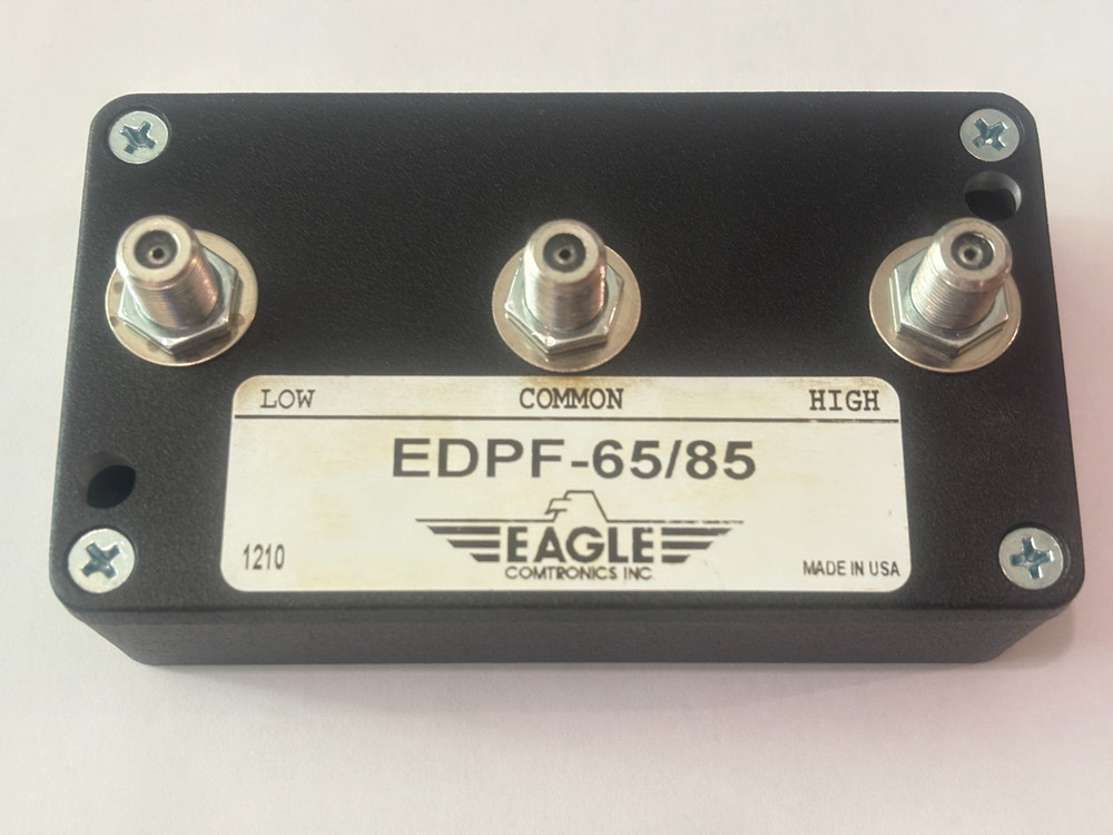 Eagle EDPF-65/85 Diplex Filter Attenuation 5-65MHz -0.3 dB & 85-1000MHz -0.3 dB