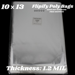 10×13 Clear Resealable T-Shirt/Apparel Self Seal Lip Tape Poly Plastic bags