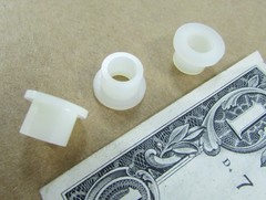 Lot 100 Essentra .260″ ID Nylon Shoulder Washers Flanged Spacers Sleeve Bushings