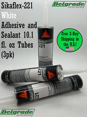 Sikaflex-221 White Adhesive and Sealant 10.1 fl. oz Tubes (3pk) 017-90891
