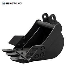 Enlarged 11.8in Mini Excavator Attachment Bucket Strong Alloy High Compatibility
