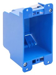 5-Pack 1-Gang Electric Outlet/Switch Box 14 Cu In ETL Old Work Remodel Blue