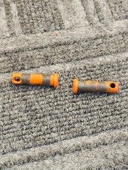 (QTY 2) Columbus McKinnon: 1/4 in Grade 80 Orange Clevis Grab Hooks 3500 lbs WLL