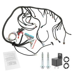 Standalone Wiring Harness 4L60E DBC for GM LS Swap LS1 4.8 5.3 6.0 Red Blue PCM