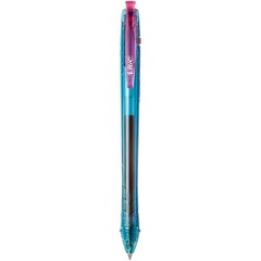 BIC Ecolutions Gel Pens, Ocean-Bound Recycled Plastic, 12-Count Pack, Assorted