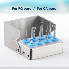 AZDENT Dental Burs Holder Disinfection Block Case Box Dentist Stand 8/30 Holes