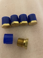 5 NEW PARKER HEX HEAD PLUGS 1/2 HP-B PLUG BRASS – 1/2” MNPT