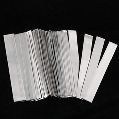 SHONAN Pure Nickel Strip 99.6% Nickel, 2 0.15 x 6 x 50 mm, 50 Pieces, Silver