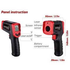 Infrared Laser Thermometer Gun with LCD Display Non-Contact Digital Temperature