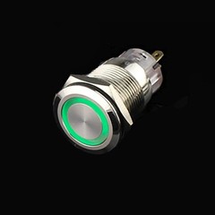 19mm LED Push Button Power Switch Latching w/ Wire Socket Harness 2/4/6/8/10Pcs