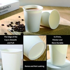 100 Park Disposable Hot Coffee Cups – Bulk 8 Oz Paper Cups, Disposable cups