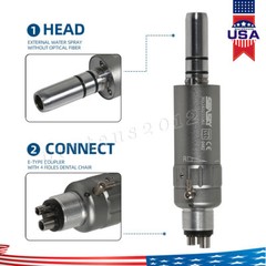 NSK Style Dental Slow Low Speed Handpiece Air Motor E-type 4 Holes Micromotor M4