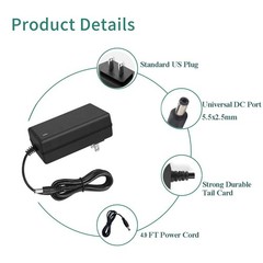 12V 3A Power Supply 36W AC Adapter 100-240V to DC 12 Volts 3 Amp Power Conver…