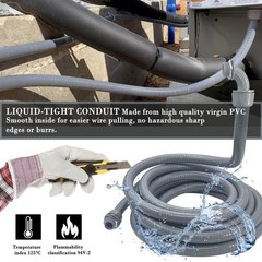 PVC Conduit Kit with Straight & Angle Fittings