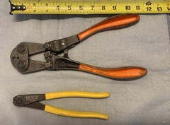 Vintage Nicopress Crimping Tool SET. National Telephone Supply Co Cleveland