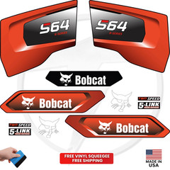 Fits Bobcat S64 Main Decals Skid Steer Stickers – Free Shipping – 3M Vinyl