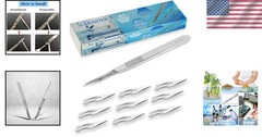 10 Pcs Surgical Grade Scalpel Set #11 – Sterile Precision Blades for Medical Use
