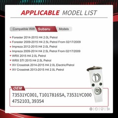 A/C Expansion Valve Compatible with Forester Impreza 2009-2015, XV Crosstrek 201