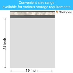 Steinpac Large Poly Mailers 19X24 50 Pack Self-Sealing Package Envelopes Strong