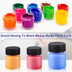 Maxcheck 180 Pcs Empty Touch Up Paint Bottles Container 1oz 30ml Reusable Sma…