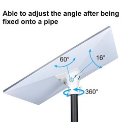 Pipe Adapter Pole Mount for Starlink Standard 4/4X/Gen3, Adjustable Pole Mount..