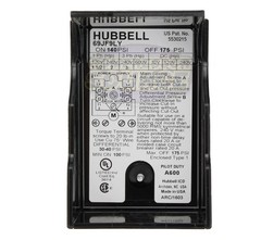 Hubbell 69JF9LY Furnas Air Compressor Pressure Switch Control Valve 140-175 PSI