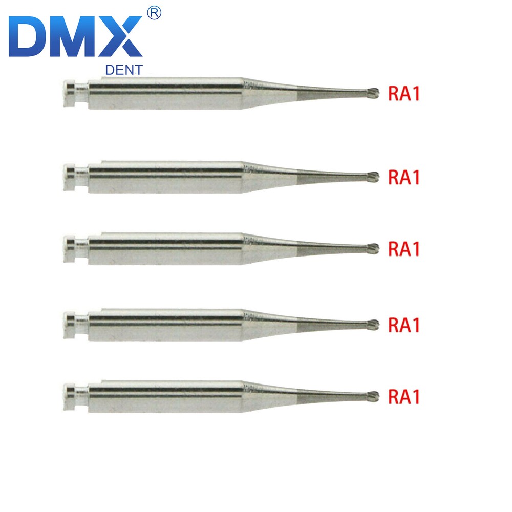 DMXDENT Dental Round Carbide Burs For Slow Speed Contra Angle Latch Type RA #1-8