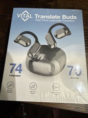 NIB Vital Translation Earbuds Real Time Language Translator Vital Translate