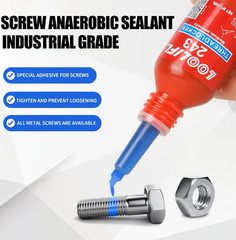 LOOLIFL Blue Thread Locker 243 Nuts-Bolts Locker, Screw Adhesive Lock Tight Seal