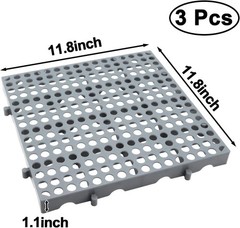 Stackable and Interlocking Heavy Duty Plastic Pallets – 3-Pack for Versatile Use